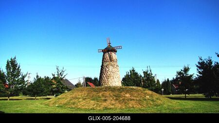 Geographical center of Hungary - Szarvas-stock-foto