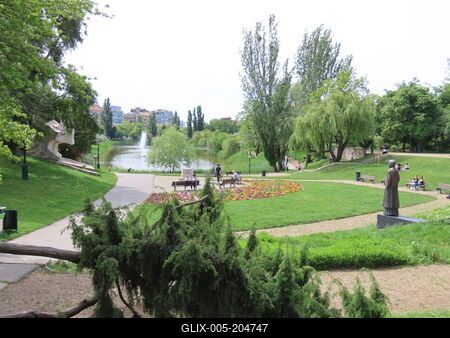 Törőcsik Mari park and Feneketlen lake - Budapest-stock-foto