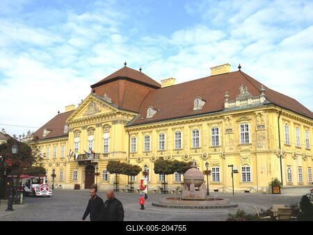 The bishop's palace in Székesfehérvár - Hungary-stock-foto