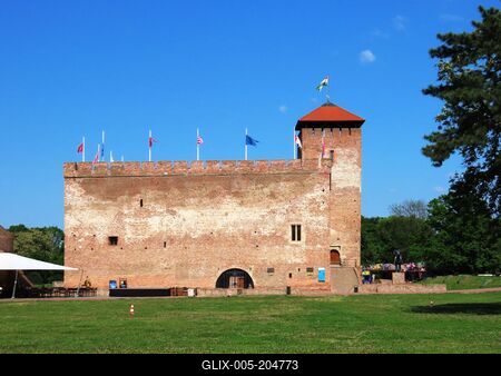 Gyula - Castle - Hungary - 15th C.-stock-foto