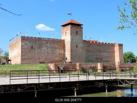 Castle of Gyula - Hungary-stock-foto