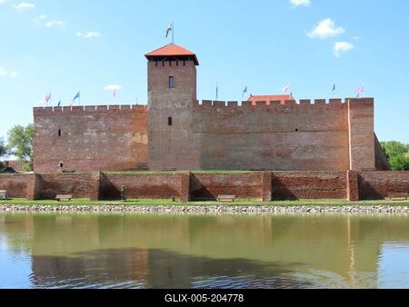 Castle of Gyula - Hungary-stock-foto