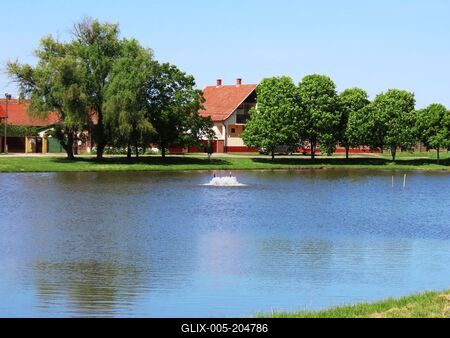 Kisváros Lake - Gyula - Hungary-stock-foto