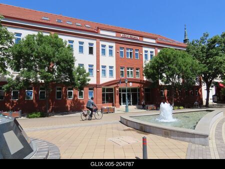 Gyula - Downtown view - Hungary-stock-foto