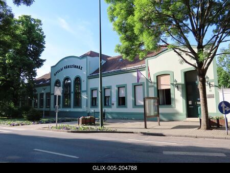 The castle theater in Gyula - Hungary-stock-foto