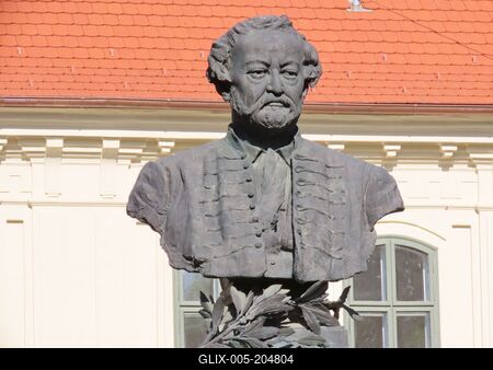 Bust of Erkel Ferenc - Composer of National Hungarian Anthem - Gyula-stock-foto