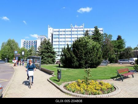 Hotels at Castle Spa - Gyula - Hungary-stock-foto