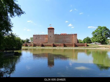 Vastle of Gyula - 15th Century - Hungary-stock-foto