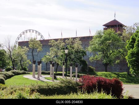 The 1848-49 military officer memorial site at Gyula castle - Hungary-stock-foto