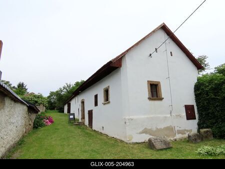 Hussite House - Gönc - Hungary - Local history collection-stock-foto