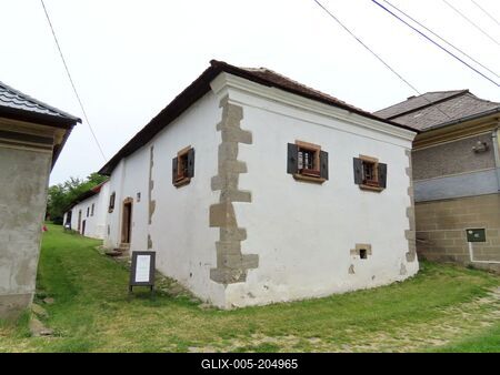 Gönc - Hungary - Hussite House - Local history collection-stock-foto