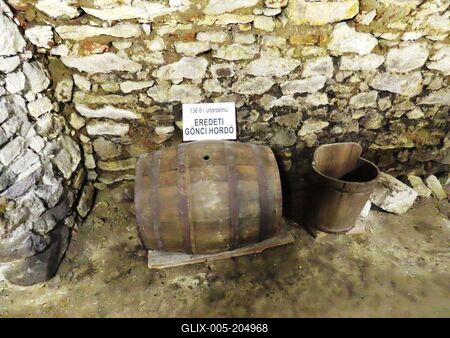 Gönc wine barrel - Hussite House - Gönc - Hungary -Tokaj wine region-stock-foto