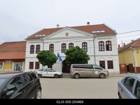 Gönc - Municipal office - Hungary-stock-foto
