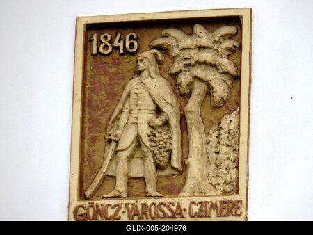 Gönc - Coat of arms - Hungary-stock-foto