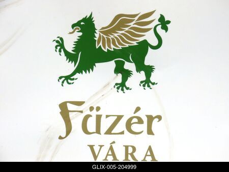 Coat of arms of Füzér Castle - Hungary-stock-foto