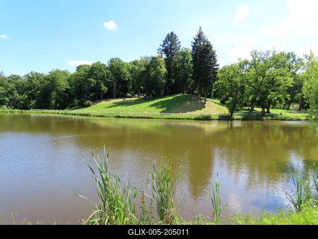 Károlyi Castle Nature conservation Park - Füzérradvány - Hungary-stock-foto