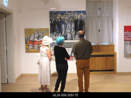 Israeli-palestinian exhibition - Hungary - Culture and Reconciliation-stock-foto
