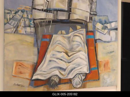 Palestinian-israeli art exhibition - Hungary - Reconciliation-stock-foto