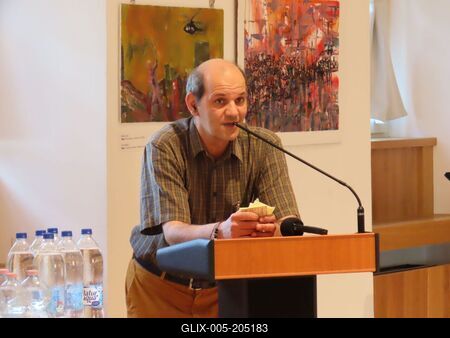 Abdi Amir - Interculti - Art exhibition - Israel-Palestine - Hungary-stock-foto