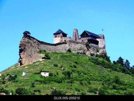 Boldogkő Castle in the Zemplén Mountains - Hungary-stock-foto
