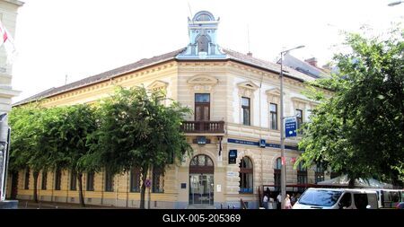 Downtown detail - Kalocsa - Hungary-stock-foto