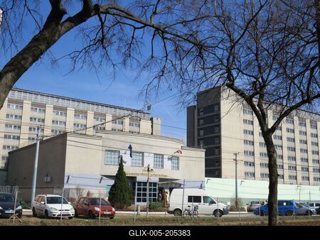 Budapest - Kőbánya - Penal institution (prison-stock-foto