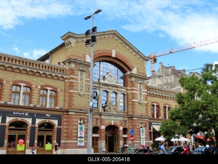 The Batthyány square market hall - Budapest-stock-foto