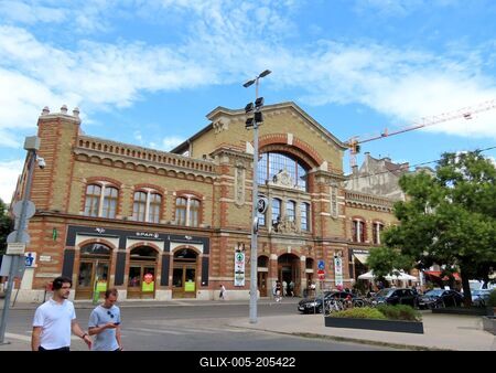 The Batthyány square market hall - Budapest-stock-foto