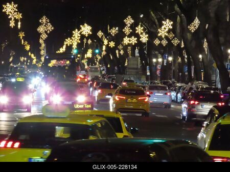 Christmas lights in Budapest - Andrássy Avenue-stock-foto