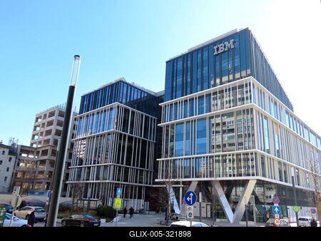 Corvin Innovation Campus and IBM - Budapest.-stock-foto