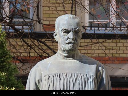 Bust of Hungarian pediatrician and university professor - Bókay János - Budapest-stock-foto
