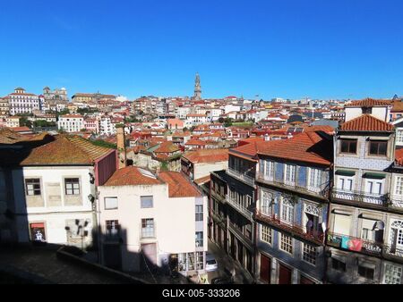 Porto - Panorama - Portugal-stock-foto