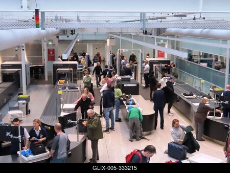 Security check - Munich Airport-stock-foto