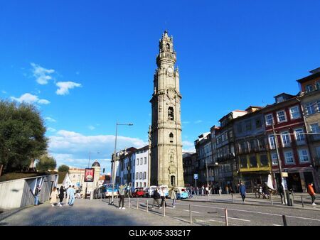 Clérigos Tower - Porto - World Heritage - Portugal-stock-foto