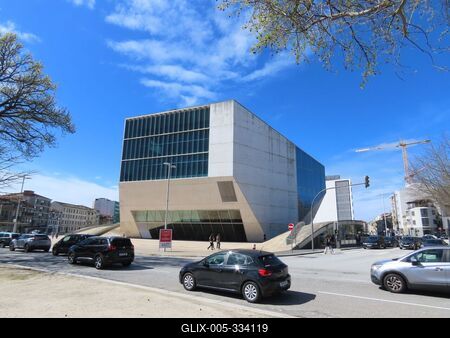 Porto - House of Music - Concert Hall - Portugal-stock-foto
