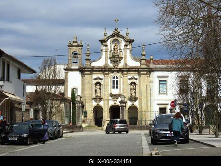 Guimarães - Santo António Dos Capuchos Convent - Portugal-stock-foto
