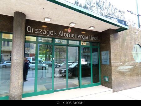 Hungraian National Atomic Energy Authority - Budapest-stock-foto