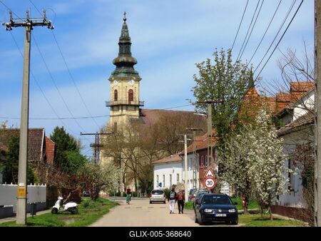 View of Jászladány - Hungary-stock-foto