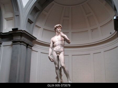 Michelangelo's David - Florence - Fitenze - 1504-stock-foto