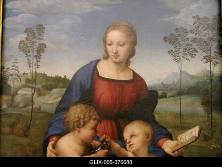 Madonna with Child and Little Boy - Raffaello - Florence - Uffizi-stock-foto