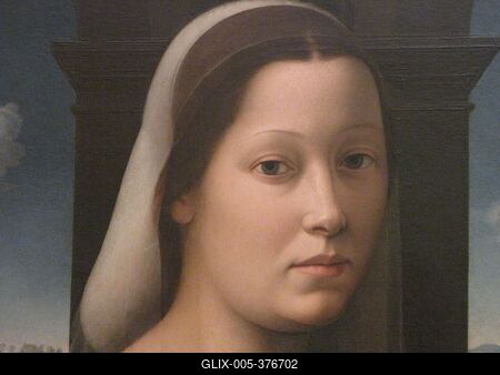 Portrait of a Woman (The Nun) - Ghirlandaio - Florence - Uffizi-stock-foto
