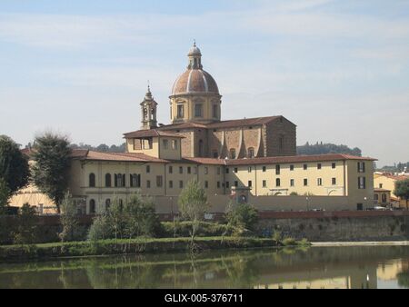 Florence - Church and Cistercian monastery of San Frediano in Cestello-stock-foto