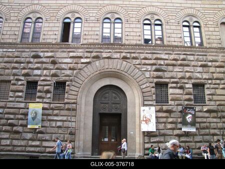 Medici Riccardi Palace - Florence - Bartolomeo Michelozzi-stock-foto