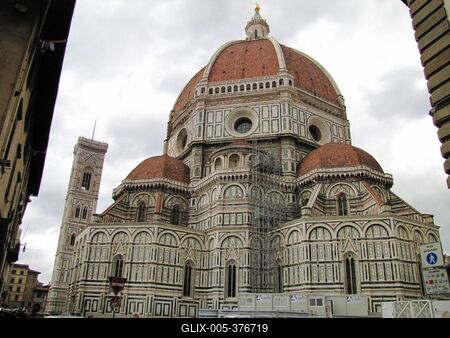 Florence Cathedral and Giotto Tower-stock-foto