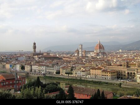 View of Florence from Piazzale Michelangelo - Firenze-stock-foto