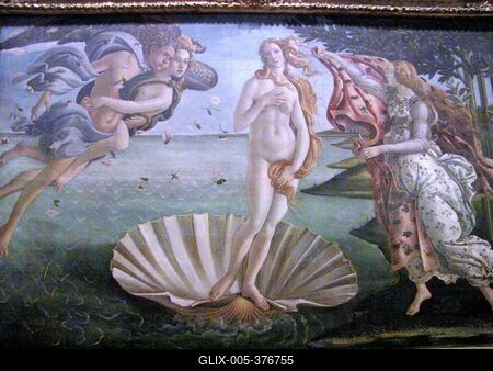 Botticelli - Birth of Venus - Florence - Uffizi-stock-foto