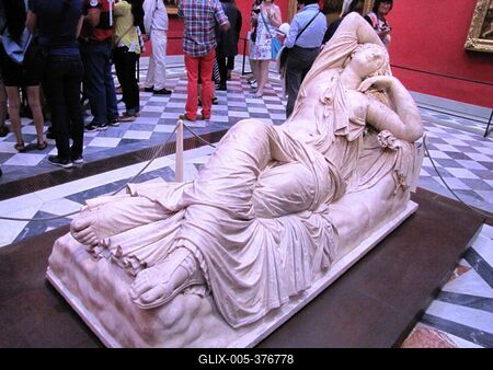 The Sleeping Ariadne statue - Uffizi Gallery - Florence-stock-foto