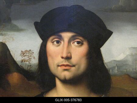 Portrait of the Evangelist Scappi - Uffizi - Florence-stock-foto