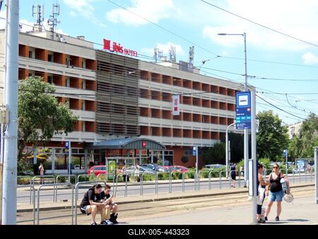 Budapest - Ibis Hotel Citysouth-stock-foto
