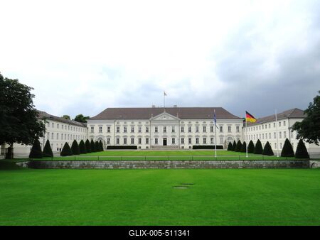 Berlin, 20 June 2017The Bellevue Palace, the official residence of the President of Germany.A Bellevue palota, a n?met ?llamf? hivatala.-stock-foto